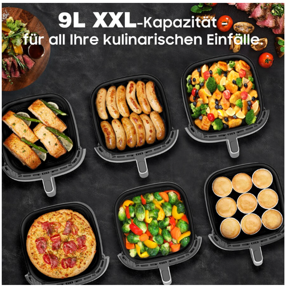 9L XL Hot Air Fryer 2350W
