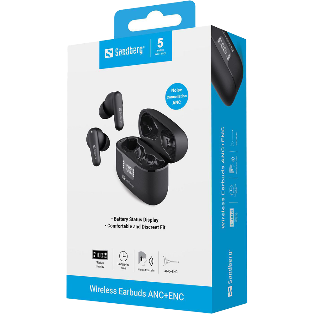Sandberg Wireless Earbuds ANC+ENC